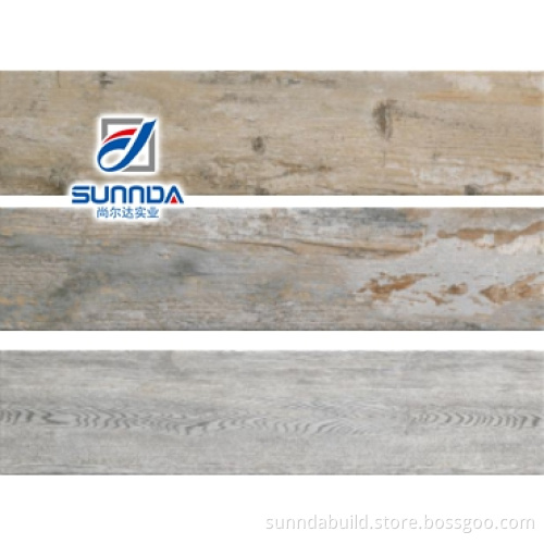 in stock wooded look rustic discontinued ceramic wear-resistance wood floor tiles